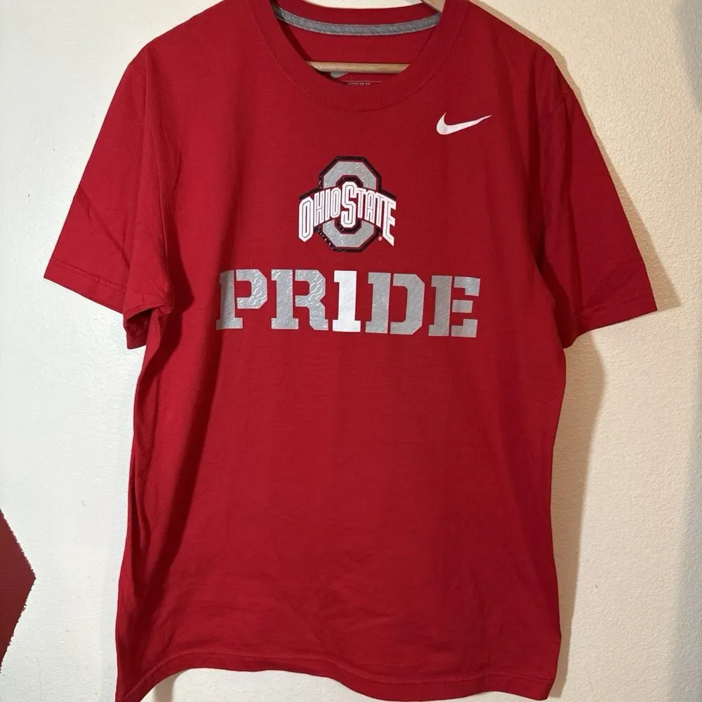 Nike Ohio State University OSU T Shirt - red - Size Large